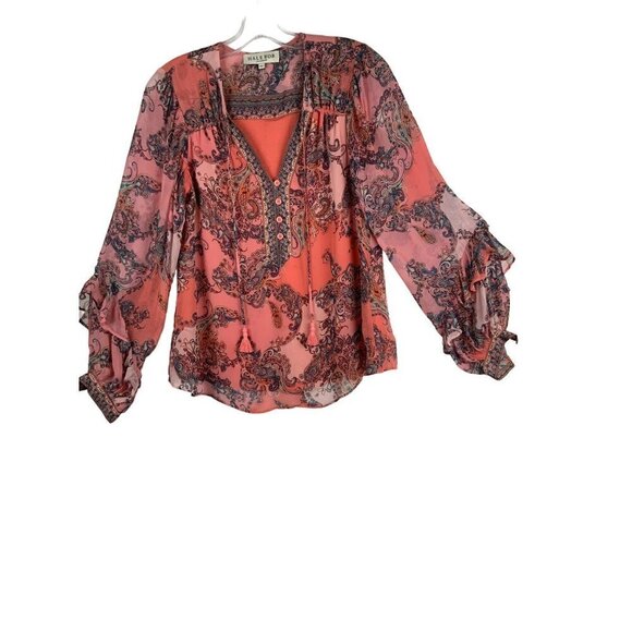 Hale Bob 34 chest 26 long flouncy feminine romantic womens XS - Picture 2 of 9